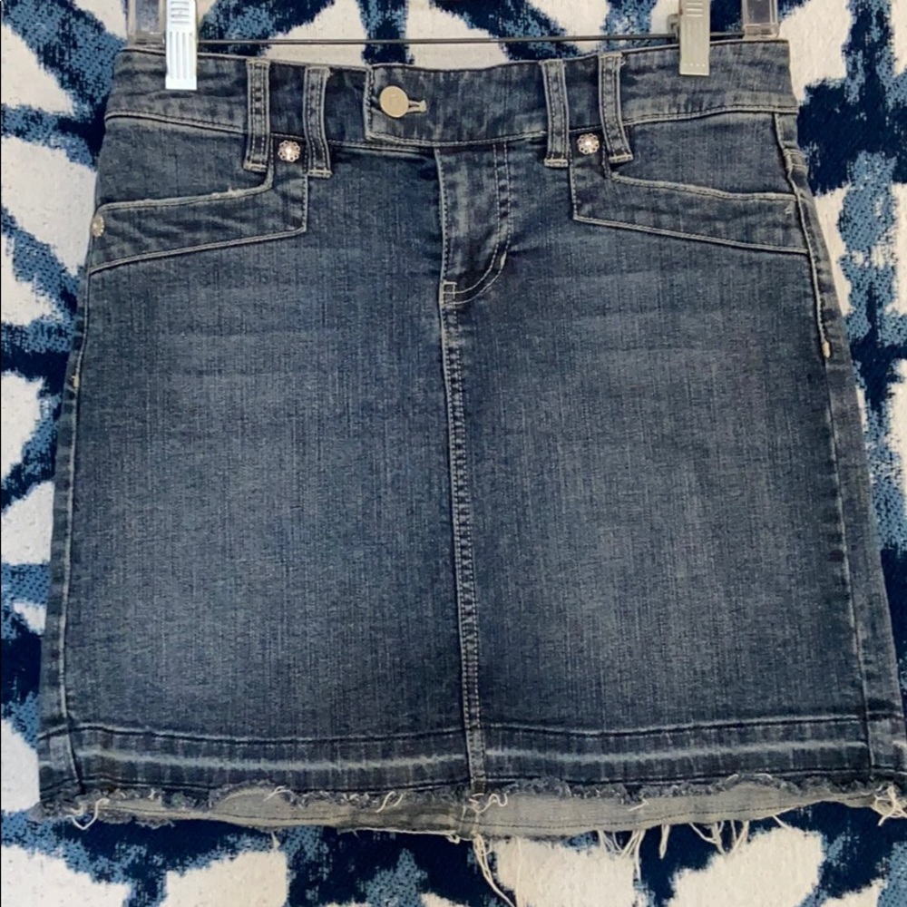 White House Black Market Jean Skirt